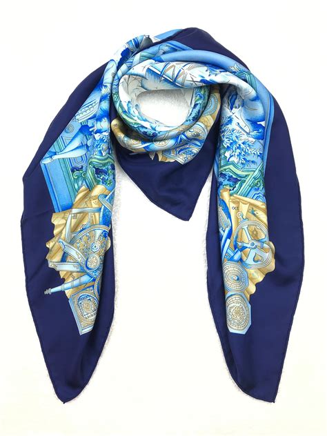 hermes azulejos scarf